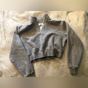 TNA Grey Perfect 1/4 Zip‎ Sweatshirt - Size S
